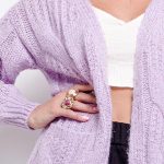 strickjacke flieder