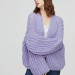 strickjacke flieder