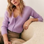 strickjacke flieder