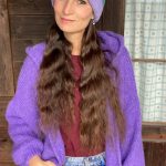 strickjacke flieder