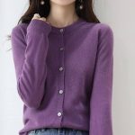strickjacke lila