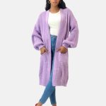 strickjacke lila