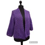 strickjacke lila