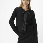 strickjacke mit schleife