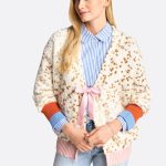 strickjacke mit schleife
