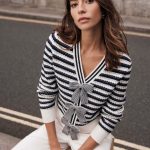 strickjacke mit schleife