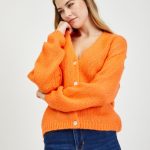 strickjacke orange