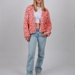 strickjacke orange