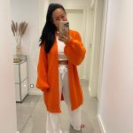 strickjacke orange