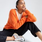strickjacke orange