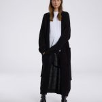 strickjacke schwarz lang