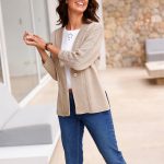 strickjacken beige