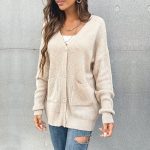 strickjacken beige