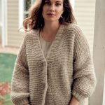 strickjacken beige