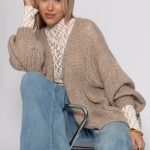 strickjacken beige