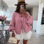 strickjacken rosa