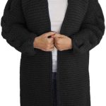 strickmantel schwarz