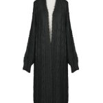 strickmantel schwarz