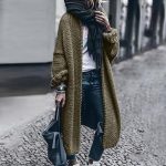 strickweste damen lang