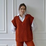 strickweste lang